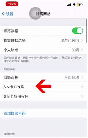 秀洲苹果14维修网分享如何给iPhone14的SIM卡设置密码 